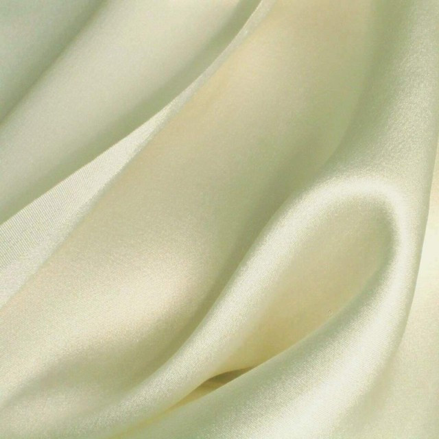 100% stretch silk satin in elegant cream tone