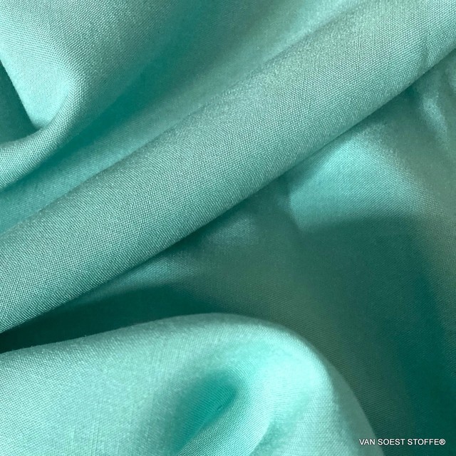 100% viscose soft woven fabric in mint