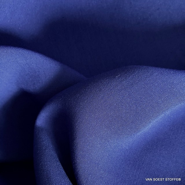 100% Viskose weiches soft Gewebe in Royal Blue | Ansicht: 100% Viskose weiches soft Gewebe in Royal Blue