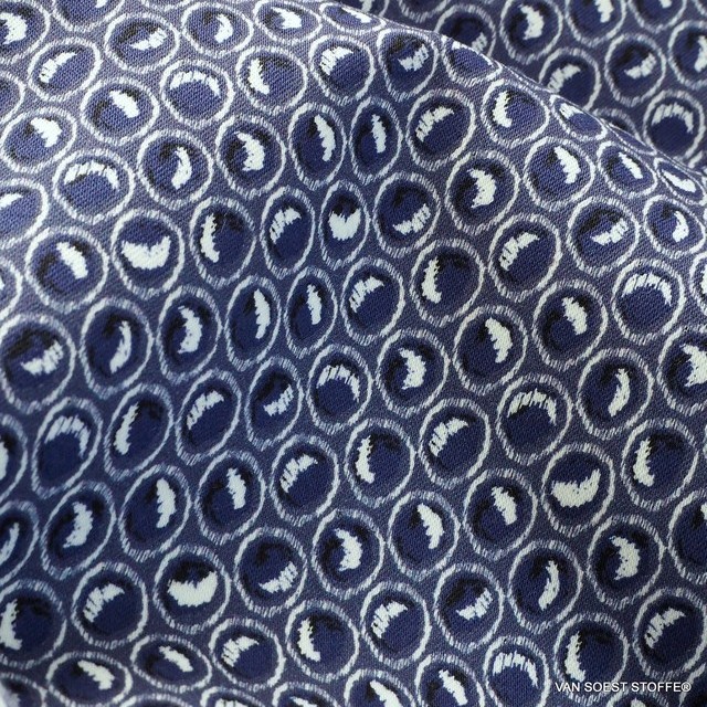 Burda style Chino Stretch Baumwoll Satin in Blau-Weiß | Ansicht: Burda style Chino Stretch Baumwoll Satin in Blau-Weiß