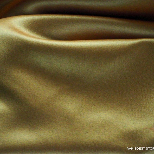 Dunkel-Gold farbiger Vintage Luxus Satin | Ansicht: Dunkel-Gold farbiger Vintage Luxus Satin