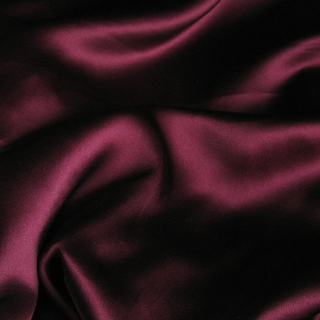 super high quality stretch silk satin in dark bordeux