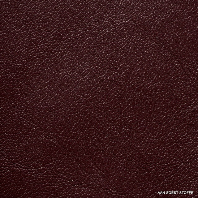 Hi-Stretch imitation leather in dark burgundy | View: Hi-Stretch imitation leather in dark burgundy