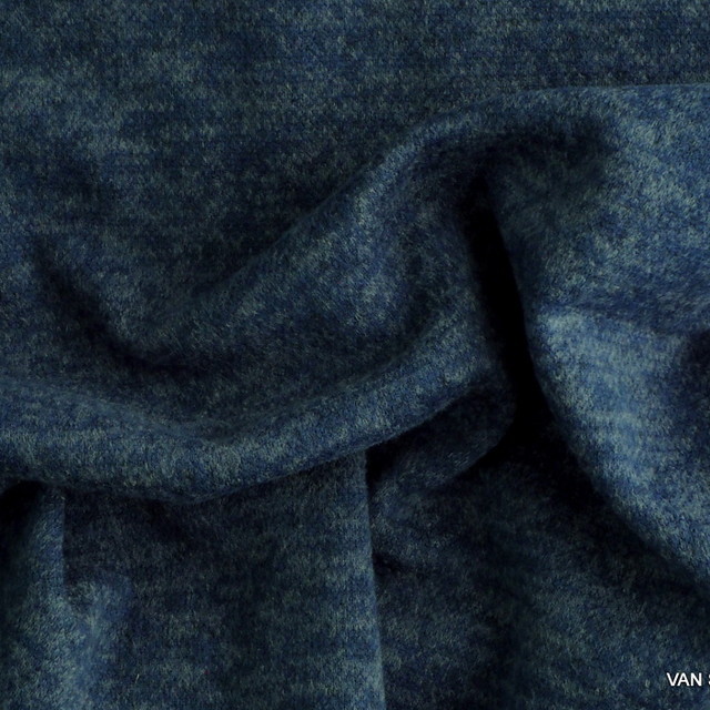 Stretch Melange Piqué Strick in Taubenblau + 4 weitere Farben