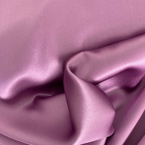 Stretch silk satin 19mm in peony purple