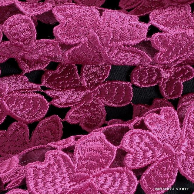 Couture Guipure Blümchen Spitze in 5 Farben - Rosa